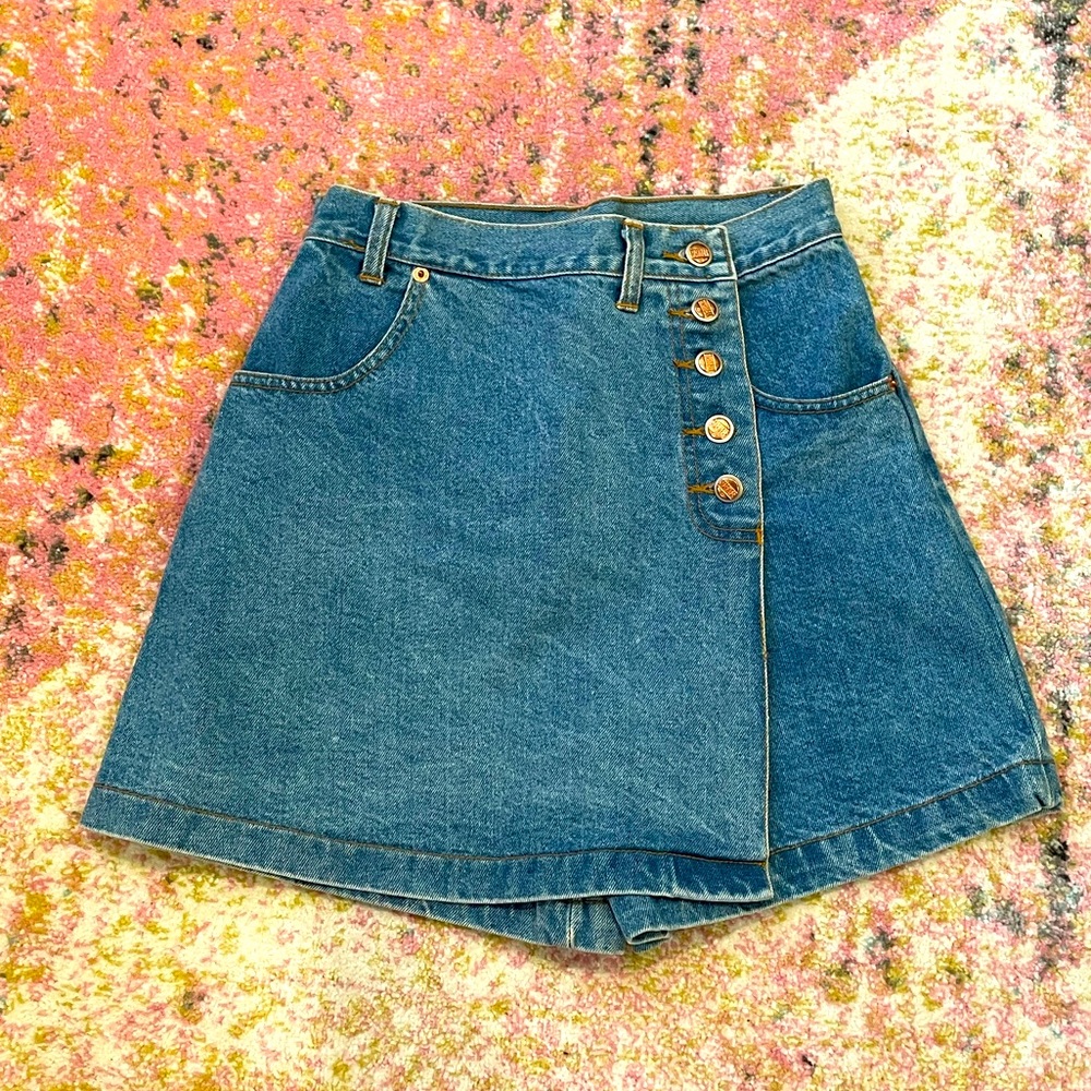 LAST CHANCE!!! Vintage Starwear Short Denim Skort